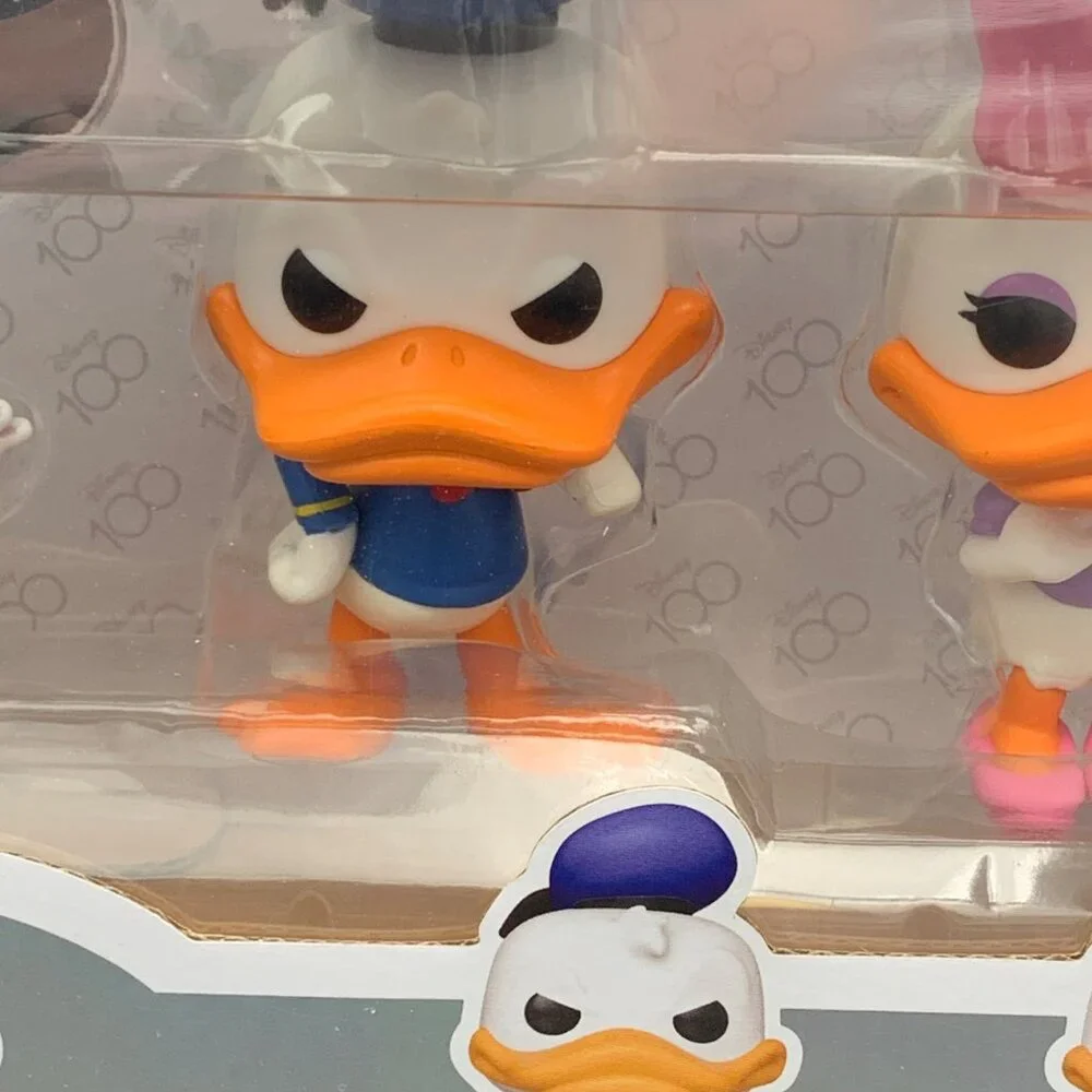 Funko Pop Disney 100 Mickey Minnie Donald Daisy 4 Pack Walmart Exclusive